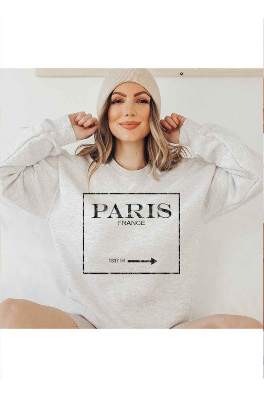 Paris France Graphic Pullover