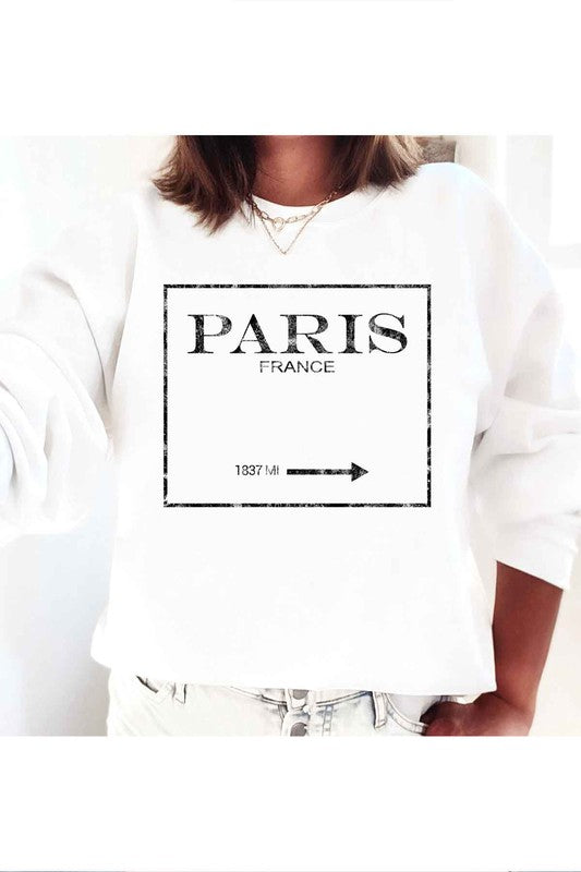 Paris France Graphic Pullover Plus