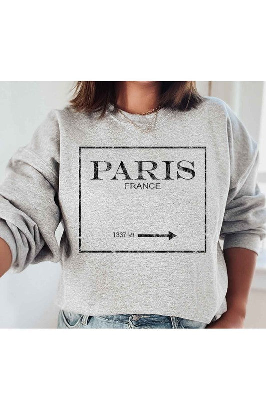 Paris France Graphic Pullover Plus