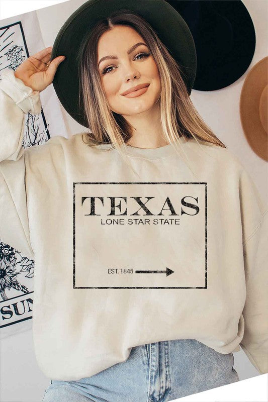 TX Lonestar State Graphic Pullover - Plus