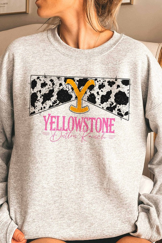 Cowhide Yellowstone Graphic Pullover