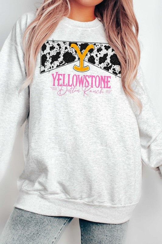 Cowhide Yellowstone Graphic Pullover
