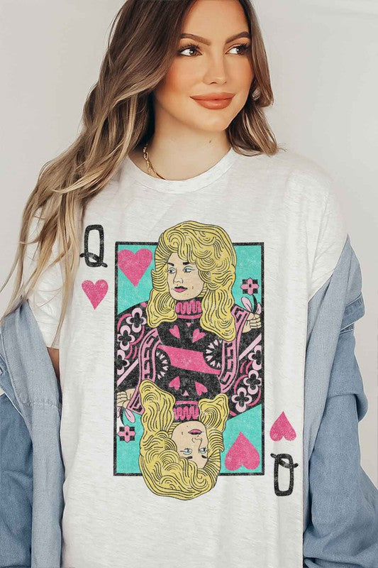 Dolly Queen of Hearts Graphic Tee