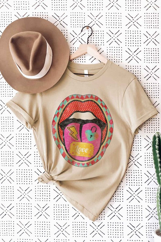 
                      
                        Retro Lip Valentine's Graphic Tee
                      
                    