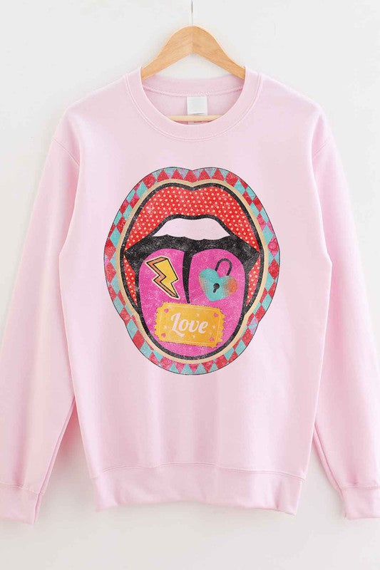 
                      
                        Retro Lip Valentine Graphic Sweatshirt
                      
                    