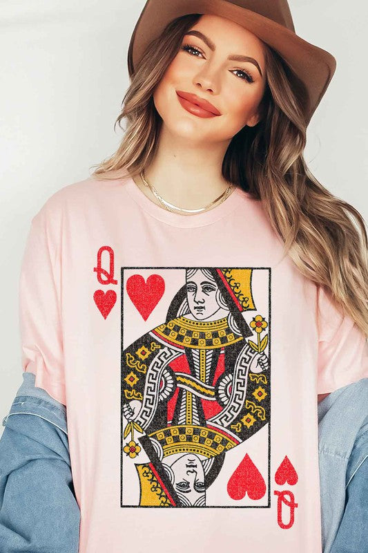 Load image into Gallery viewer, Queen of Hearts Graphic Tee
