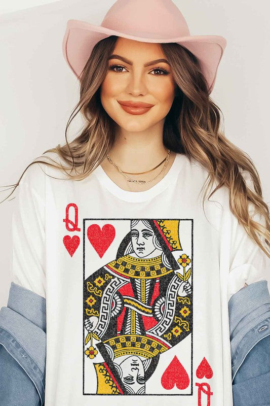 Queen of Hearts Graphic Tee Plus
