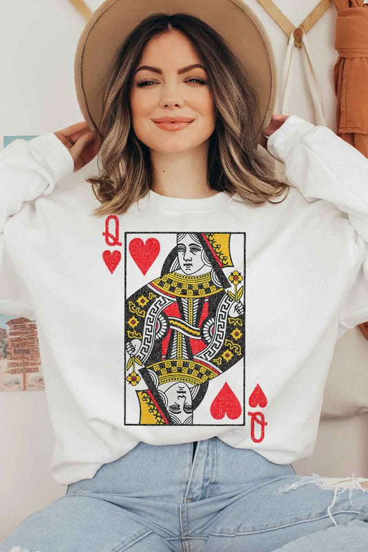 Queen of Hearts Graphic Sweatshirt