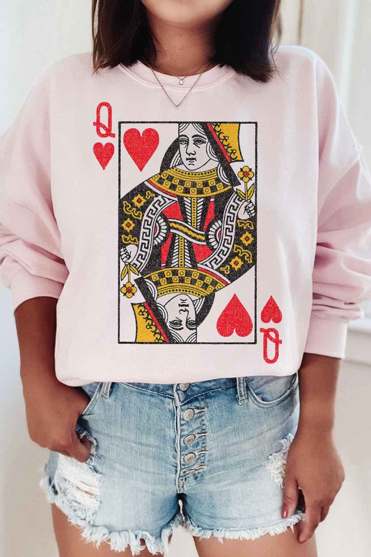 Queen of Hearts Graphic Sweatshirt