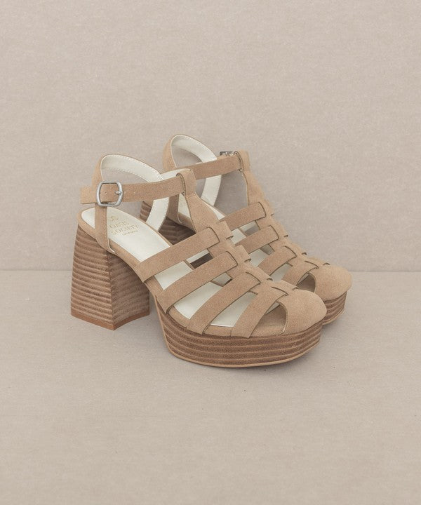 Hailee Gladiator Platform Heel