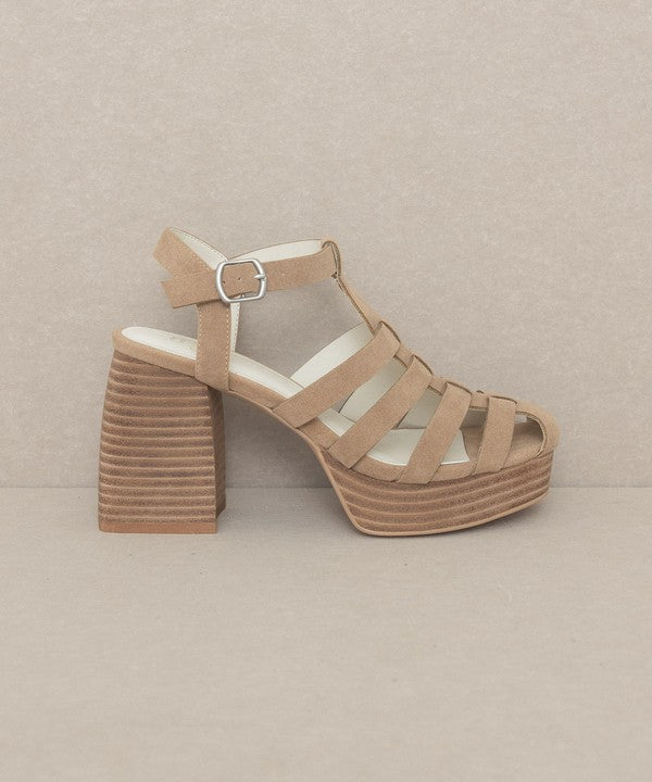 Hailee Gladiator Platform Heel