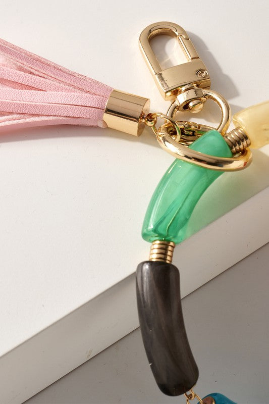 Tassel Resin Key Chain