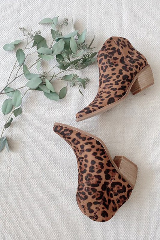 Amour Leopard Bootie