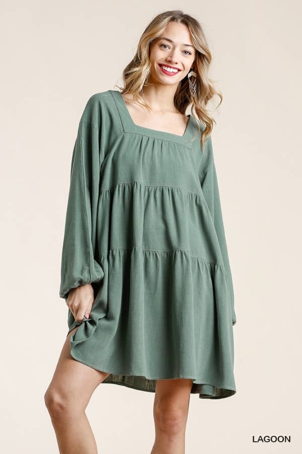 Lagoon Tiered Babydoll Dress