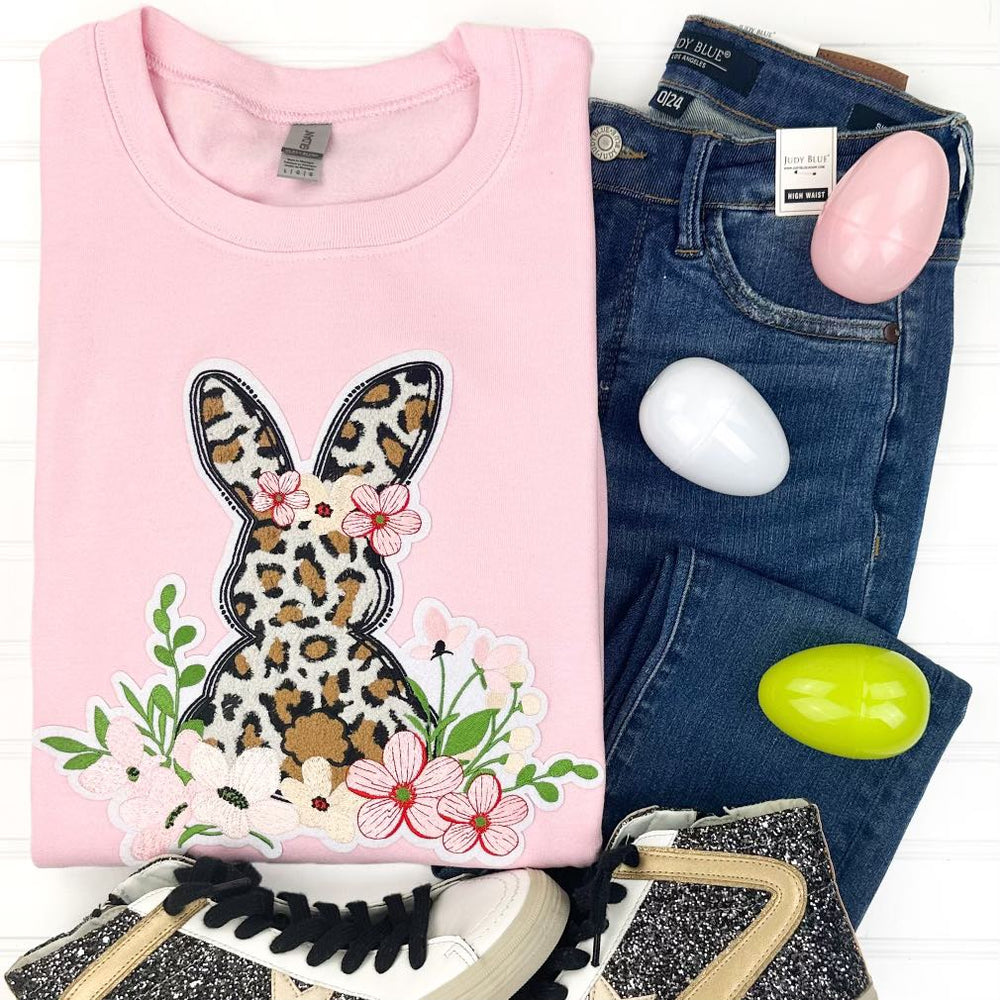 
                      
                        PREORDER: Leopard Bunny Chenille Patch Sweatshirt
                      
                    