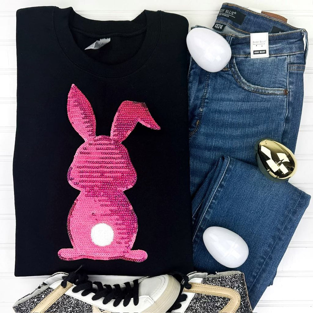 
                      
                        PREORDER: Bunny Sequin Patch Sweatshirt in Five Options
                      
                    