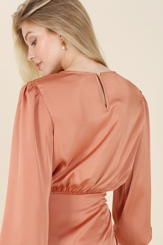 Belle Satin Two Piece Set