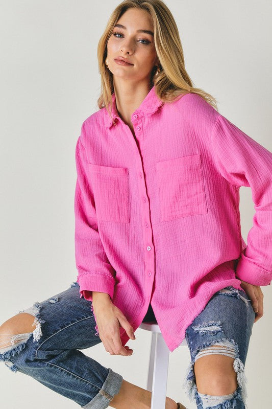 Leslie Lightweight Button Down