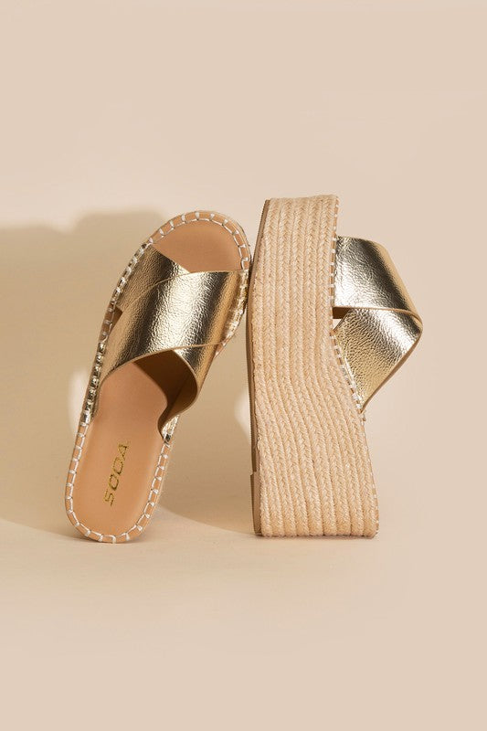 Blaire Platform Espadrille Slides