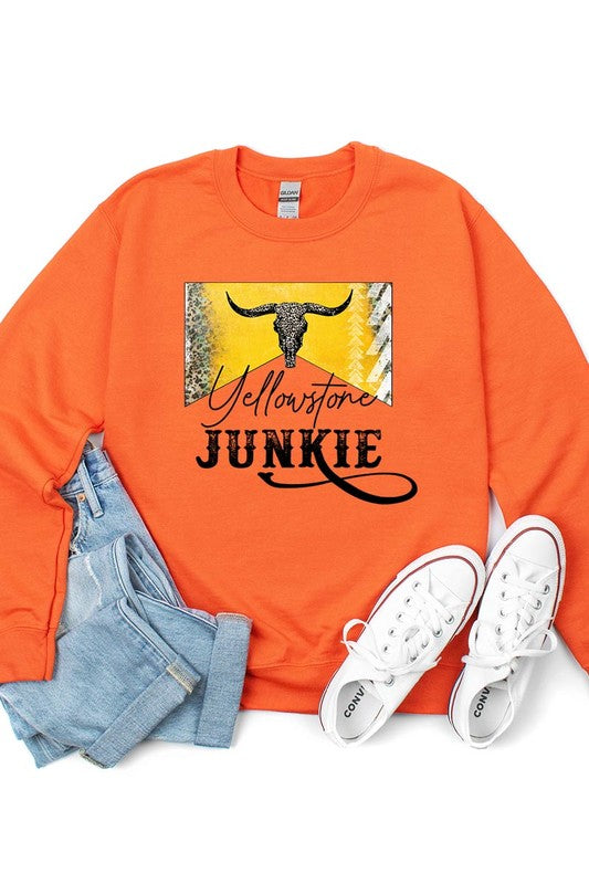 Yellowstone Junkie Graphic Pullover