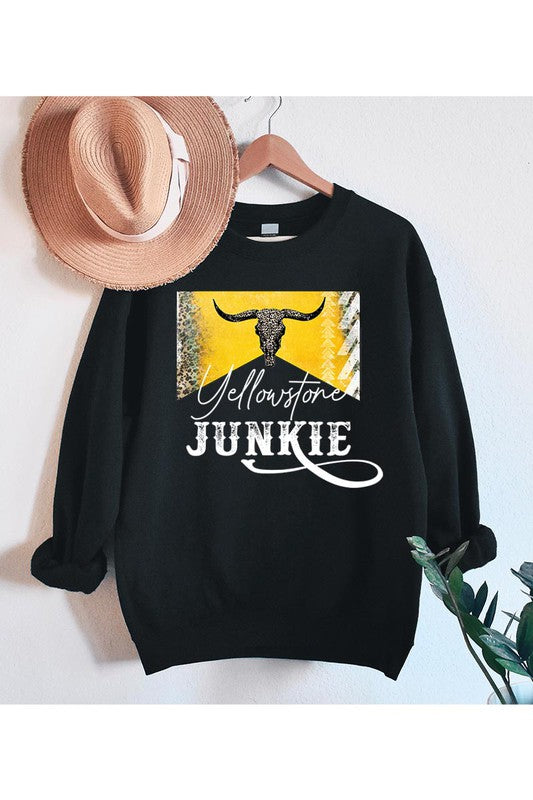 Yellowstone Junkie Graphic Pullover