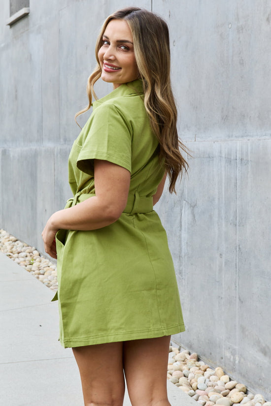 Stick With Me Button Down Dress
