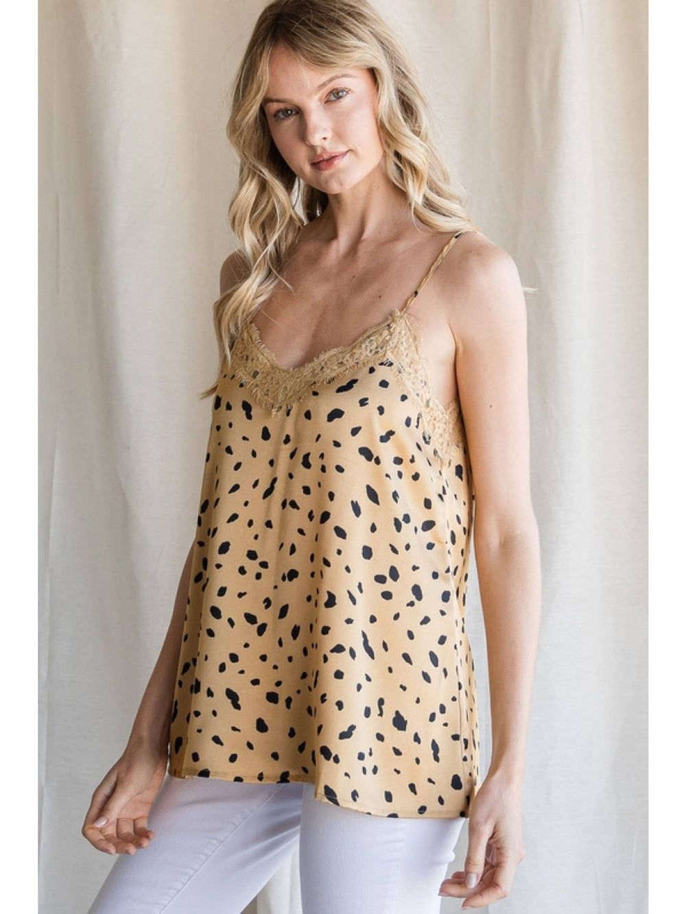 Taupe Dalmatian Layering Cami