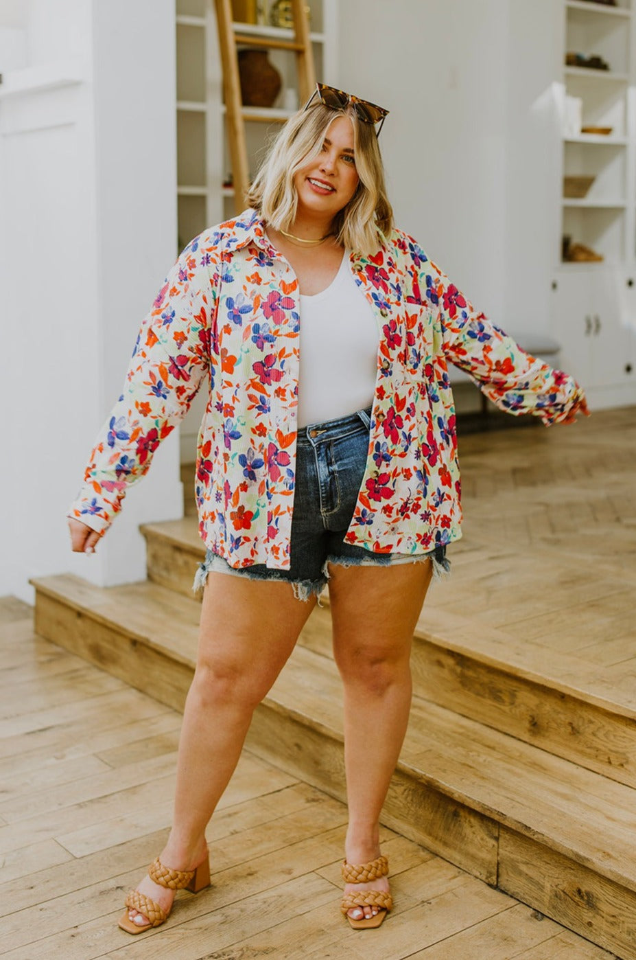 Dancing Flowers Shacket