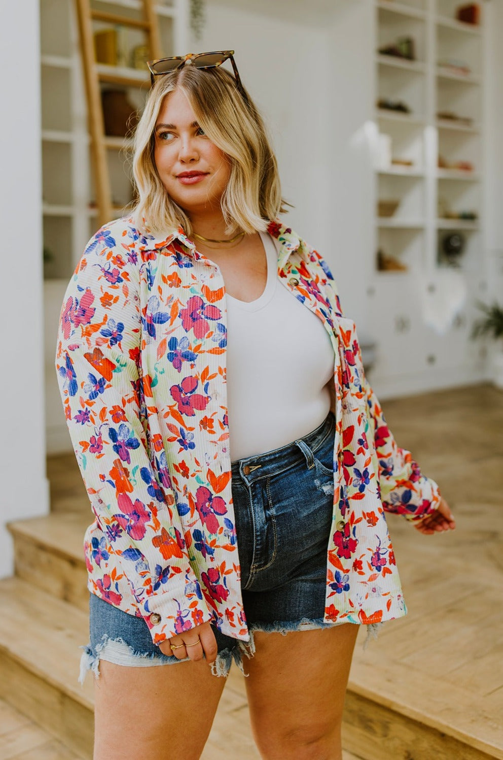 Dancing Flowers Shacket