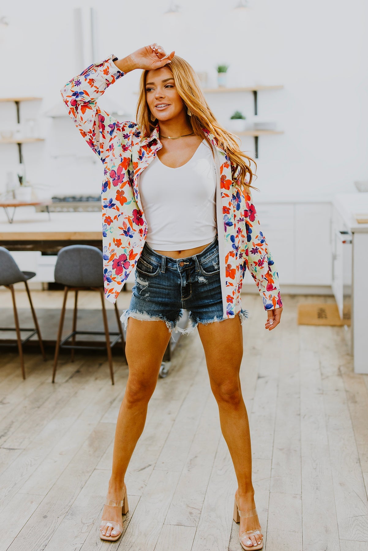 Dancing Flowers Shacket