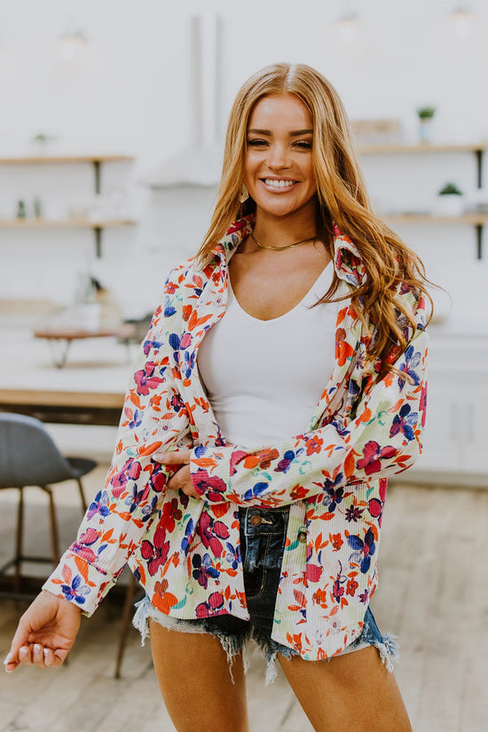 Dancing Flowers Shacket