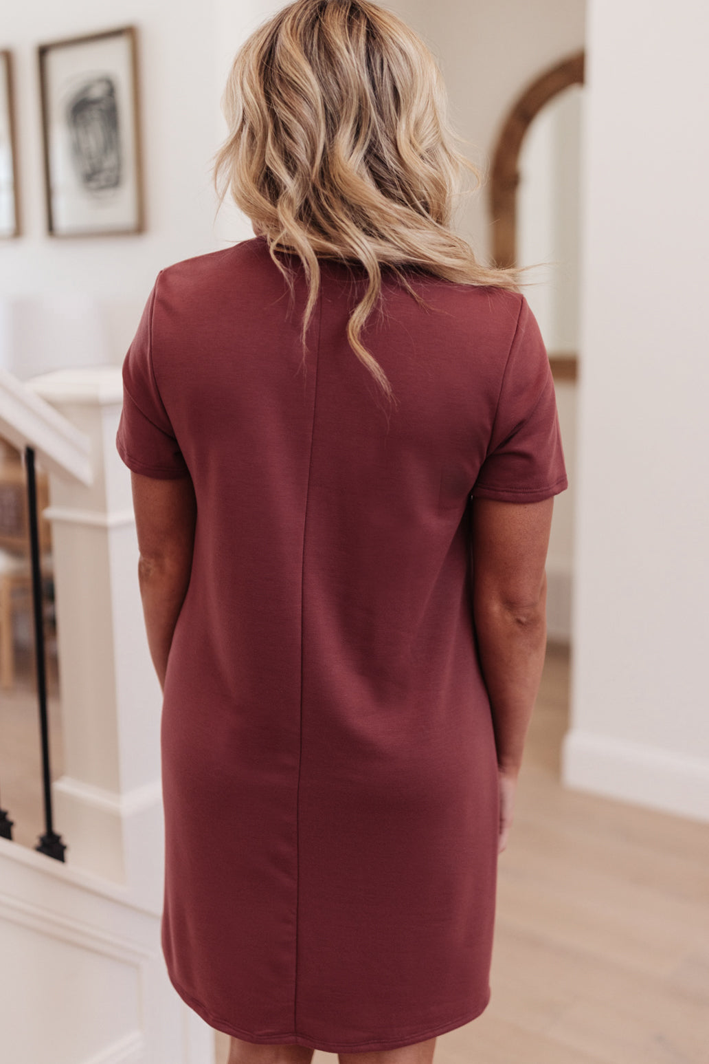 Load image into Gallery viewer, Easy Day Patch Pocket T-Shirt Dress
