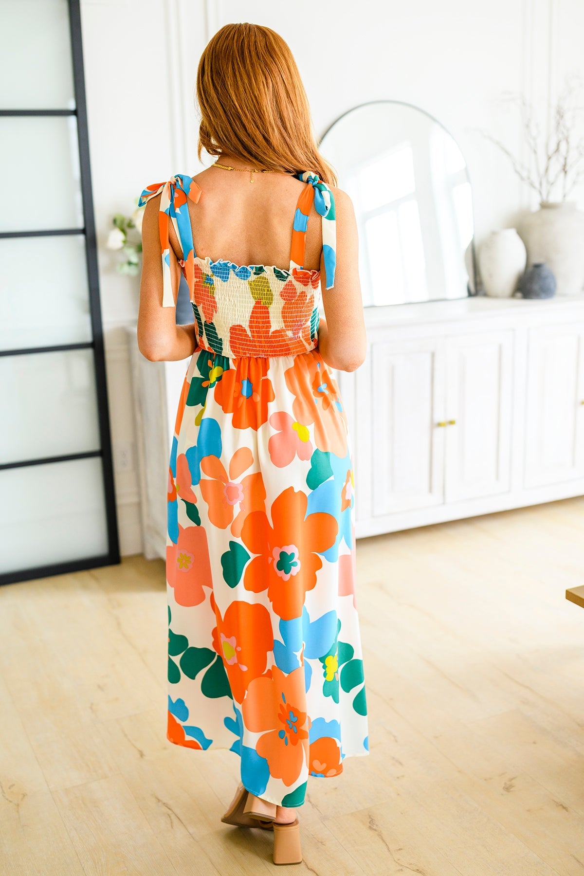 Load image into Gallery viewer, Forget Me Not Floral Maxi Dress
