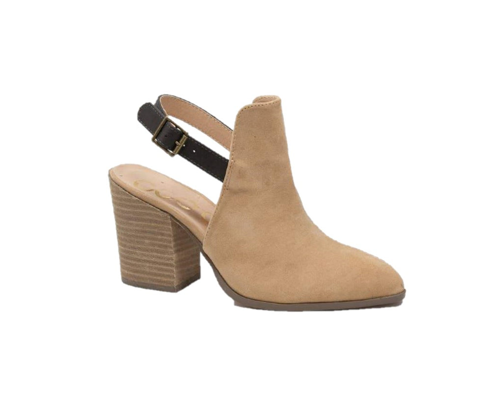 Camel Sling Back Mule