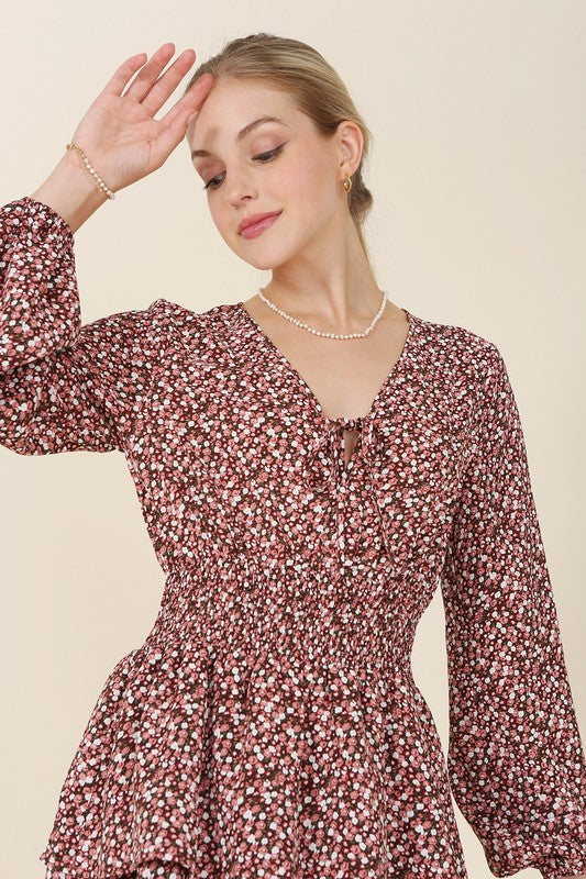 Fiona Floral Babydoll Dress