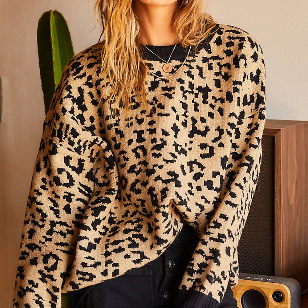 Oversized Leopard Sweater