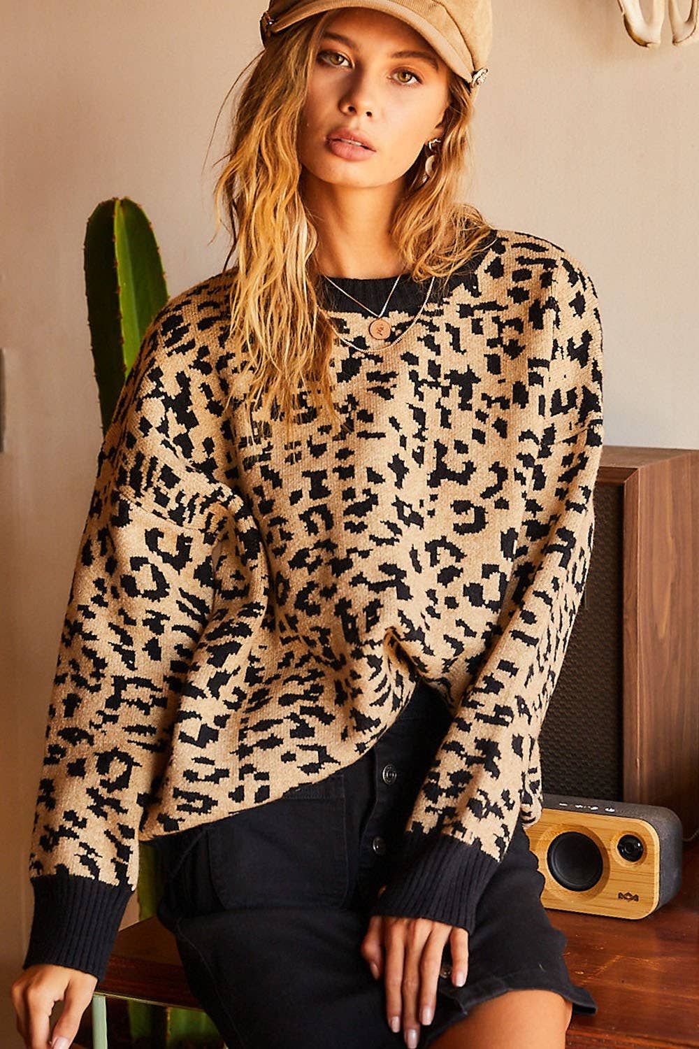 Oversized Leopard Sweater