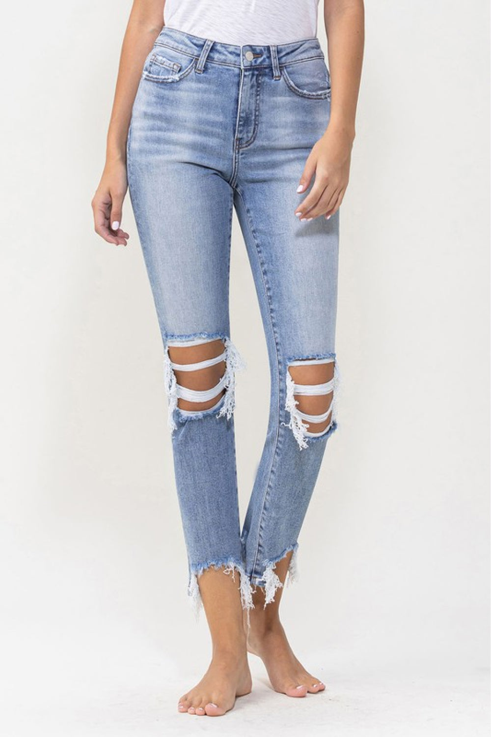 Load image into Gallery viewer, Courtney Super High Rise Kick Flare Jeans
