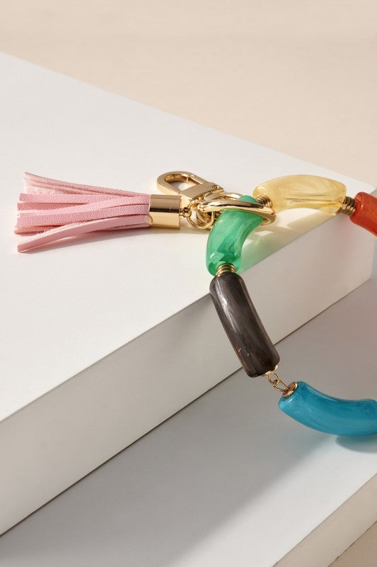 Tassel Resin Key Chain