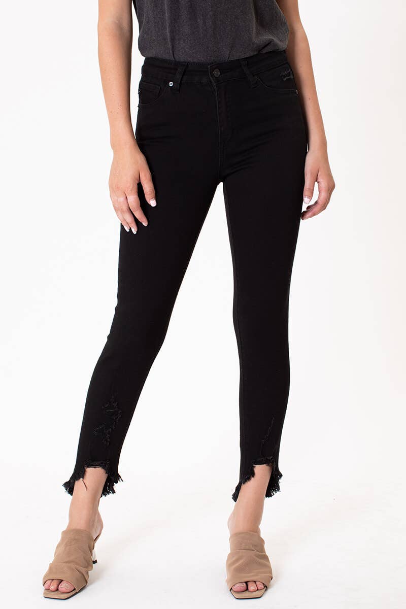 Anna Frayed Hem Skinny Jean