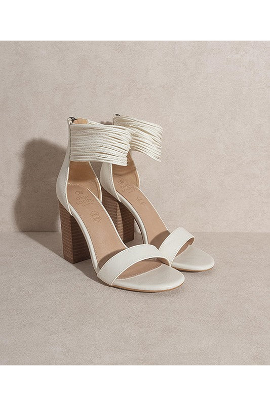 Blair Ankle Wrap Block Heel Sandal