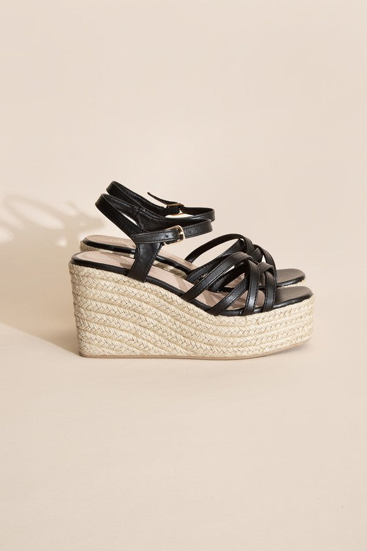 Molly Strappy Espadrille Wedge Sandal