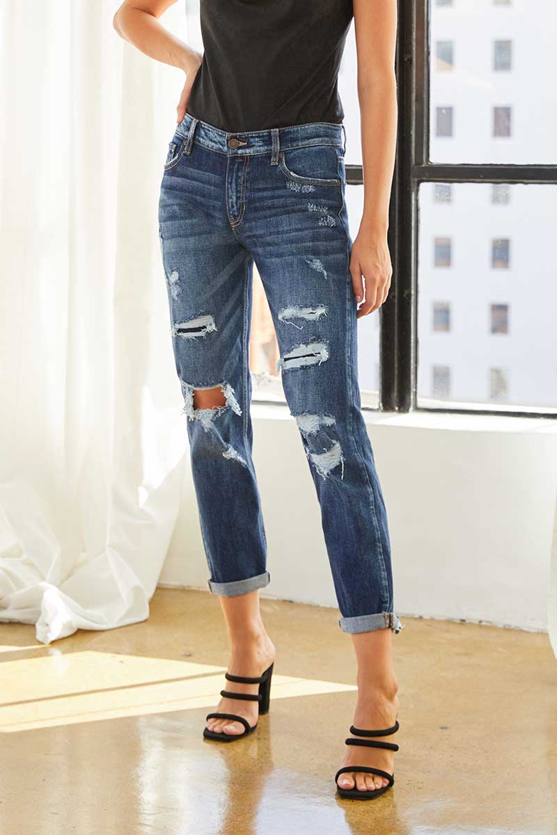 Maggy Distressed Boyfriend Jean